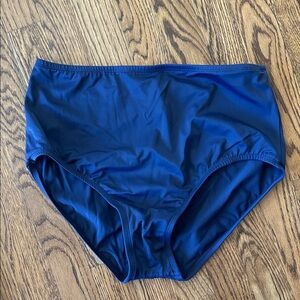 Maxine of Hollywood High Waisted Navy Blue Bathing Suit Bottom Size 12